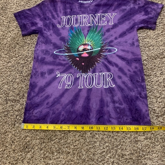 JOURNEY “79 Tour” Sz S Tye-Dyed Colorful Band T-Shirt - Picture 7 of 9